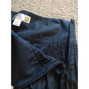 Old Navy Black Cotton Low Waist Pleated Skirt Size 8